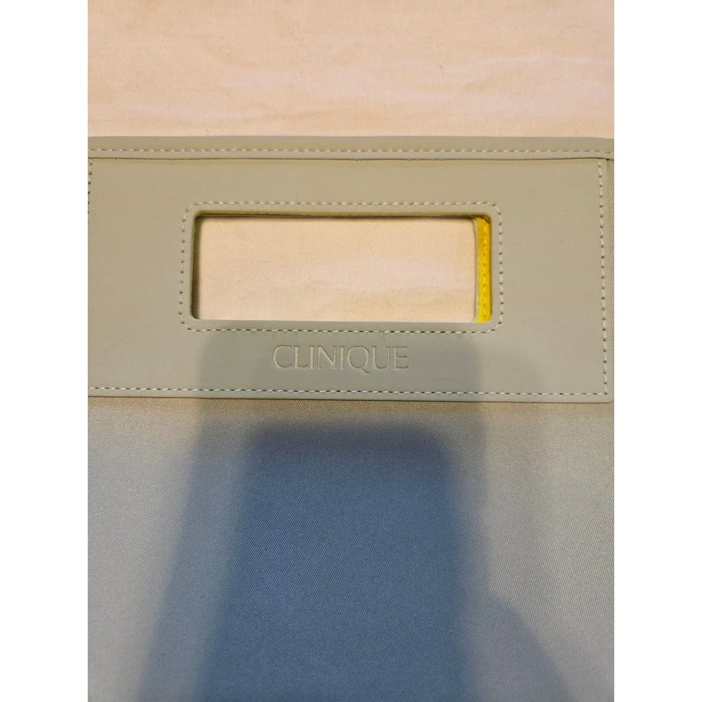 Clinique Light Blue‎ Cosmetic Tote Bag Pouch Clutch Organizer
